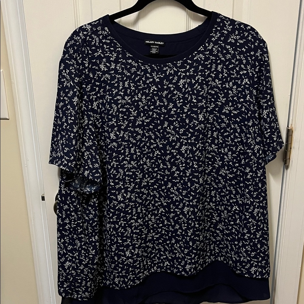 Hilary Radley Navy Blue Top